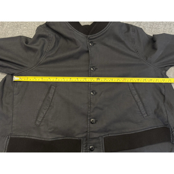 The Great. The Swingy Charcoal Bomber Jacket Hig-Low Silhouett Charcoal 2/M - Picture 7 of 12